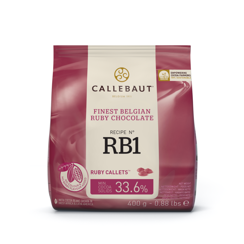 Шоколад Ruby - RB1, ТМ Callebaut, 0,4 кг
