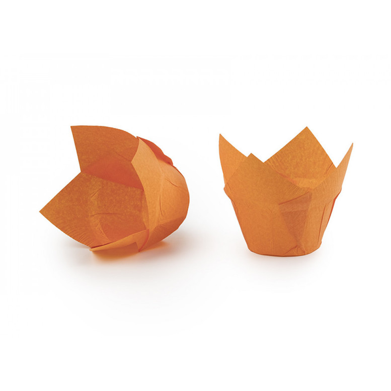 Паперова форма для кексів ЛОТОС помаранчева, 1шт